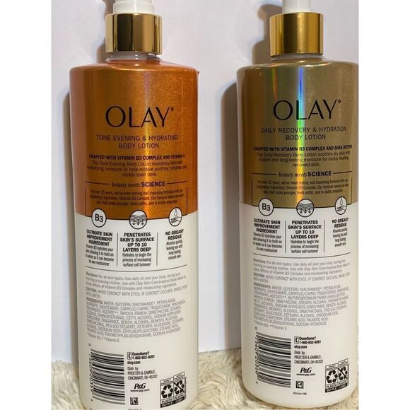 2 Of Olay Vitamin E Tone Evening & Hydrating & Shea butter Body Lotion 17 fl oz - Picture 3 of 3